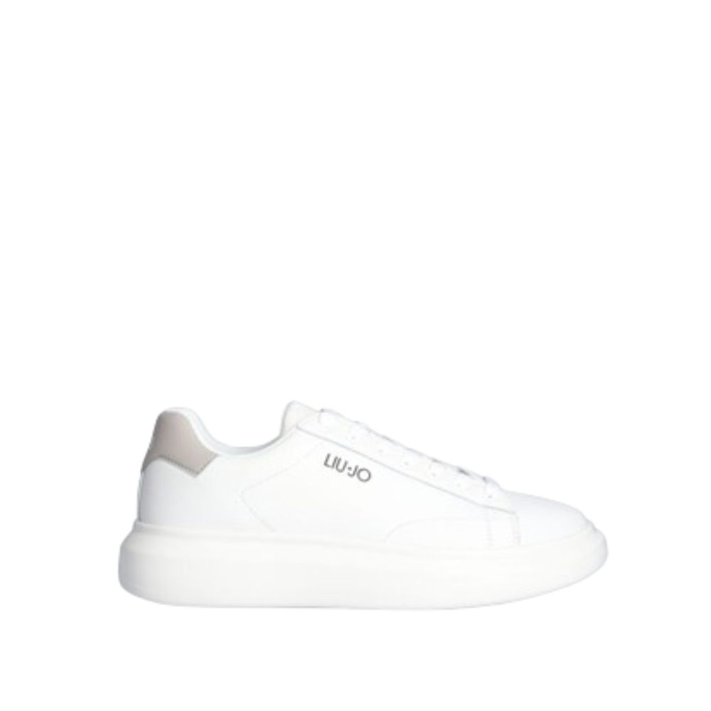 LIU JO WHITE SNEAKERS WITH BOLD SOLE