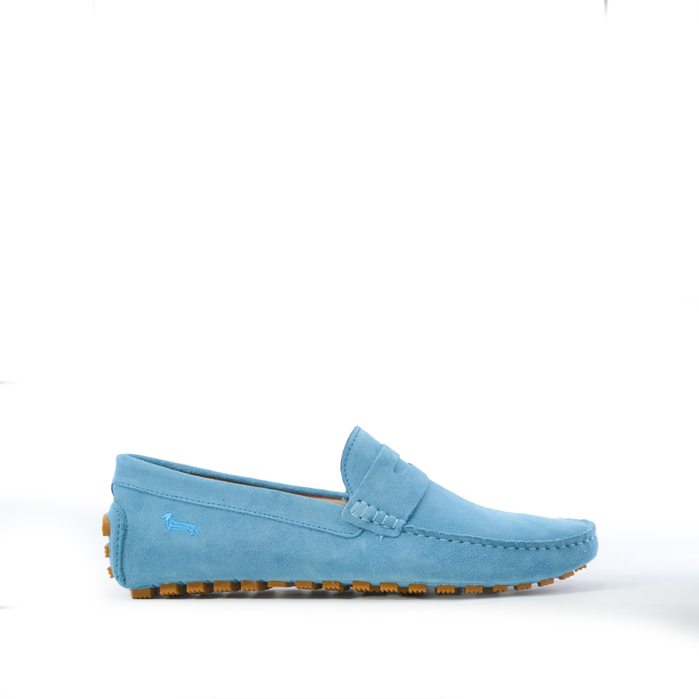 HARMONT AND BLAINE LIGHT BLUE MOCCASINS