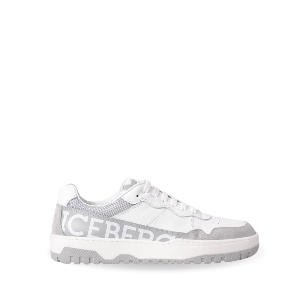 ICEBERG WHITE AND GREY SNEAKERS