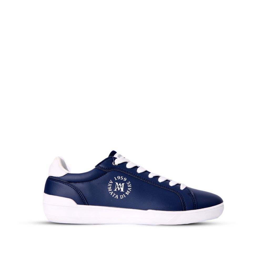 ARMATA NAVY BLUE LEATHER SNEAKERS