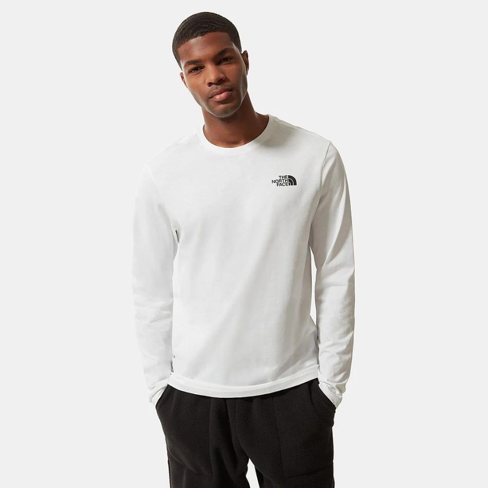 THE NORTH FACE WHITE LONG SLEEVED TSHIRT