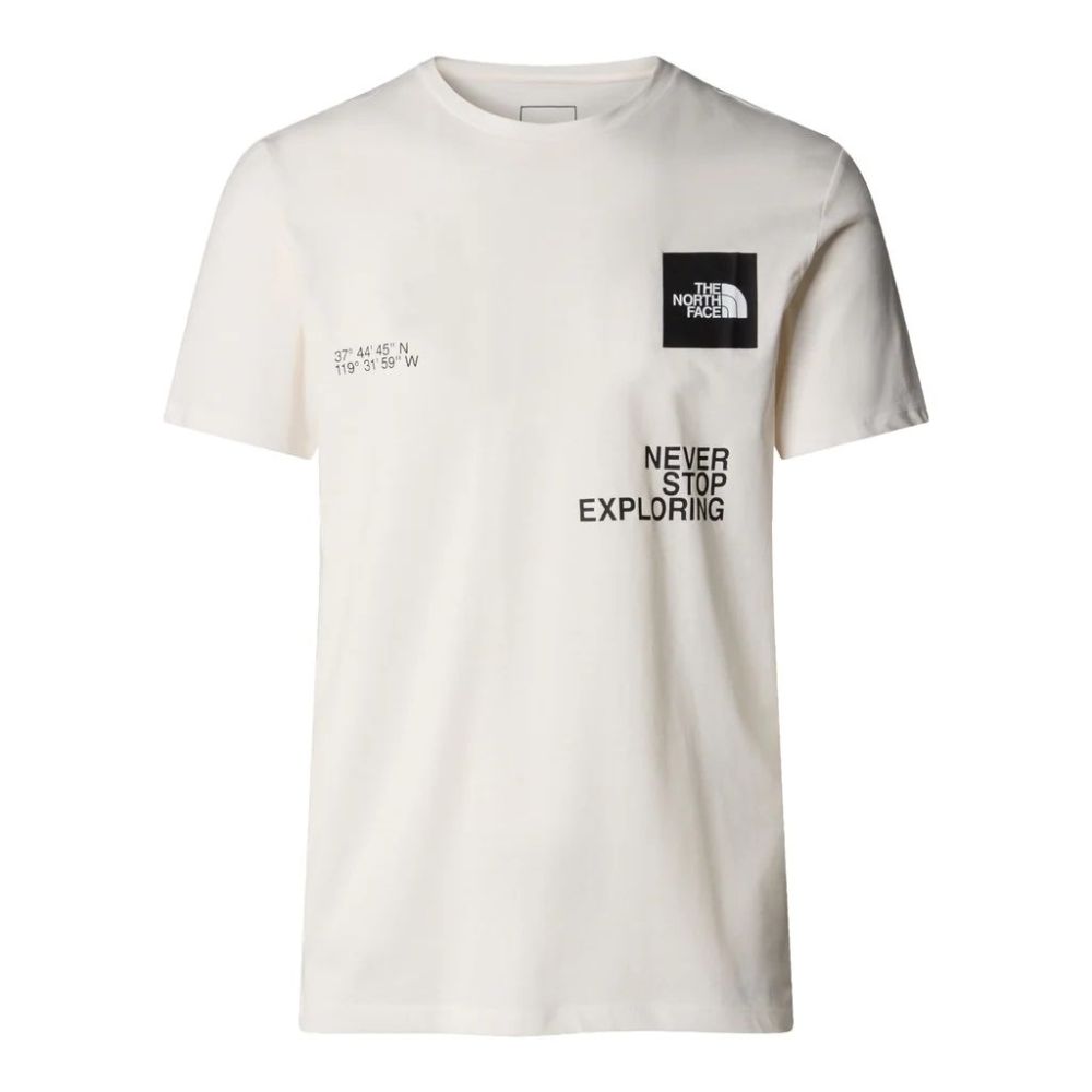 THE NORTH FACE WHITE DESIGNED TSHIRT