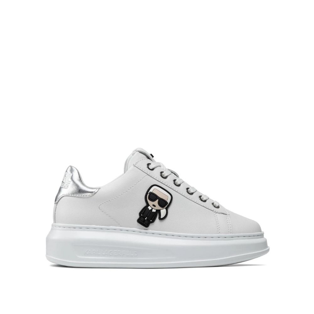 KARL LAGERFELD WHITE LEATHER SNEAKERS
