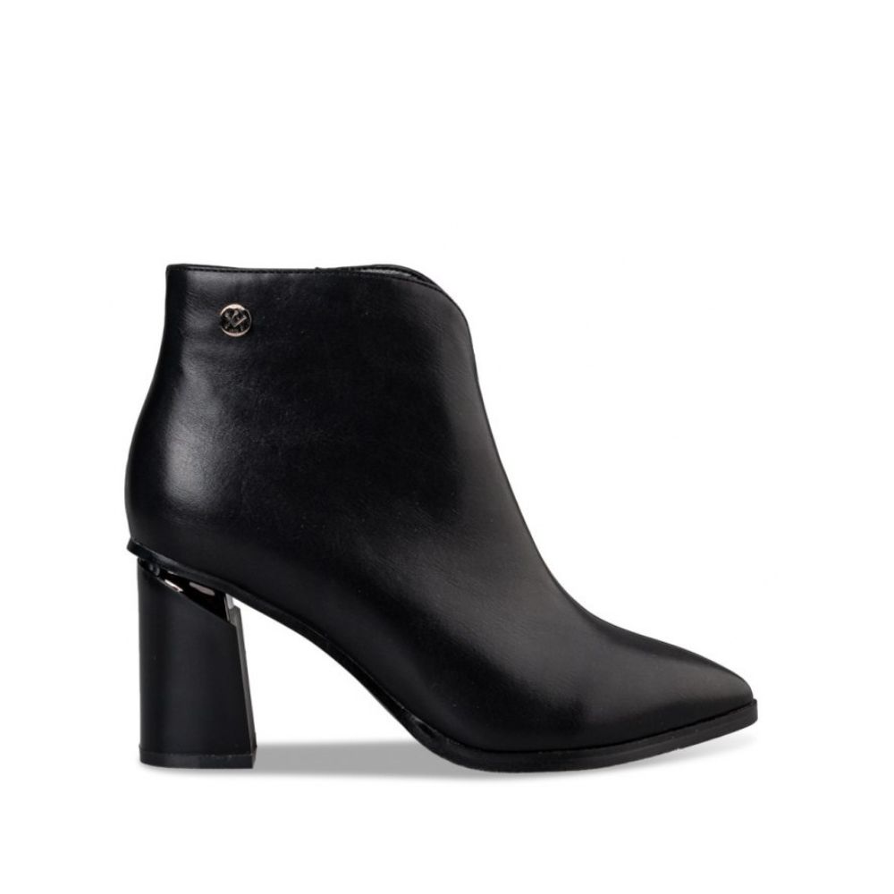 ENVIE BLACK HEELED ANKLE BOOTS